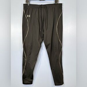 Under Armour Mens Pants Performance Sport Black Gray Size XL